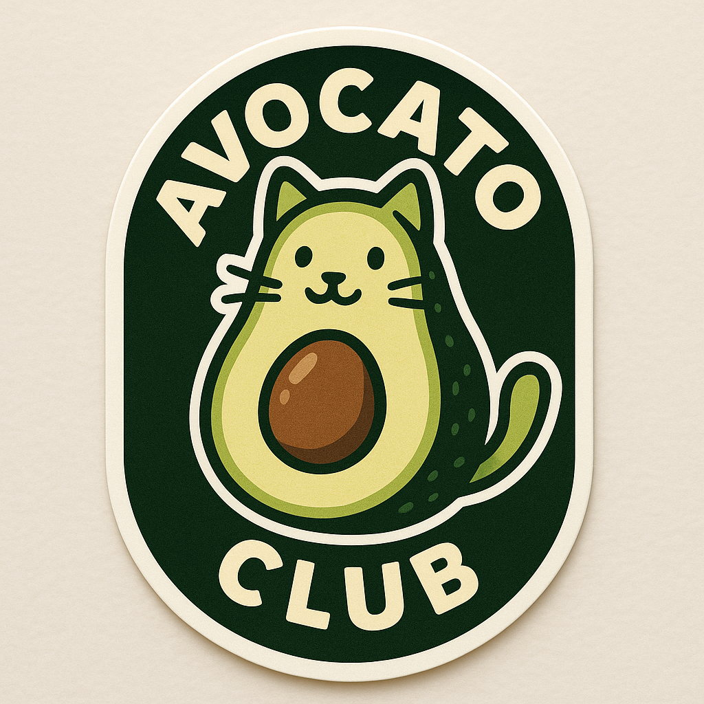 avocato club sticker